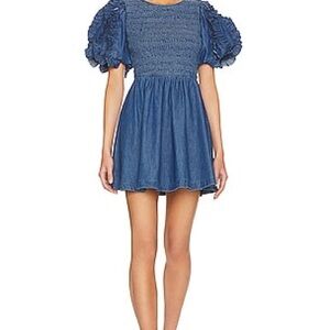 NWT Cleobella Mya Mini Dress Classic Blue